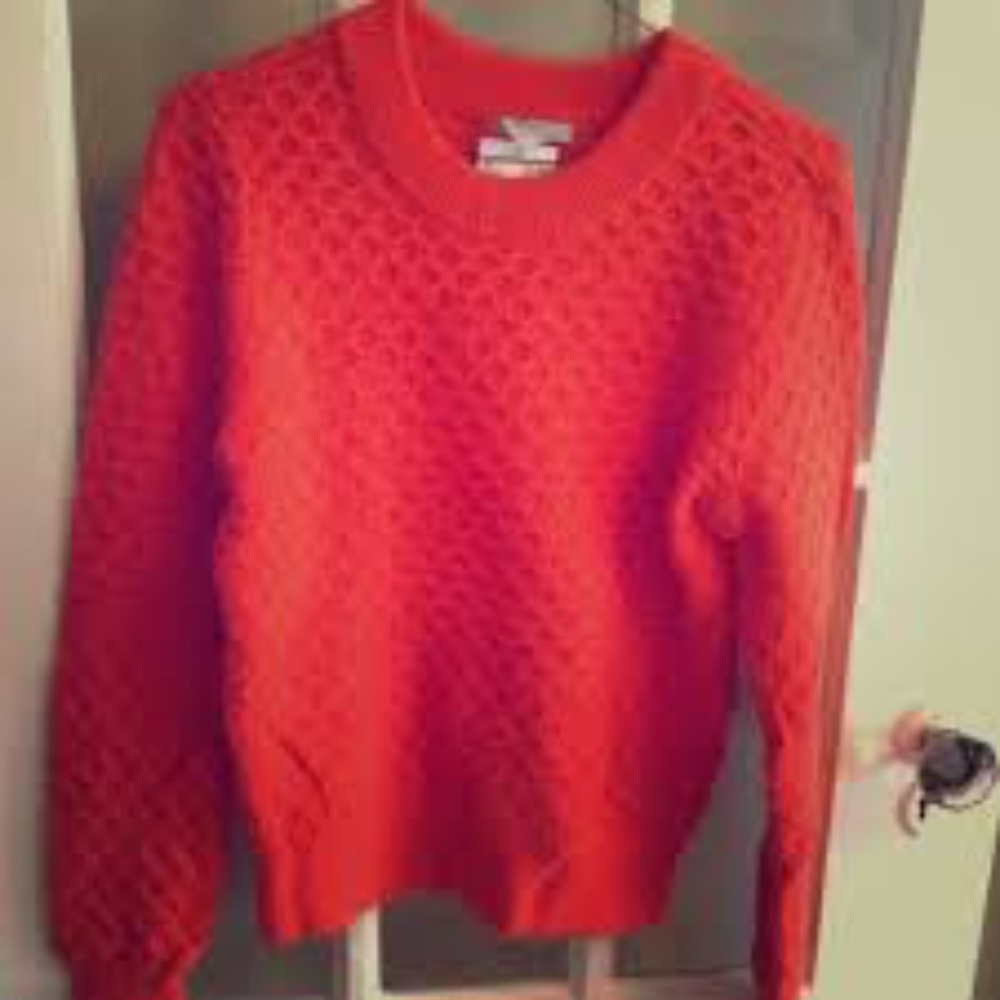 H&M Red Waffle Knit Sweater